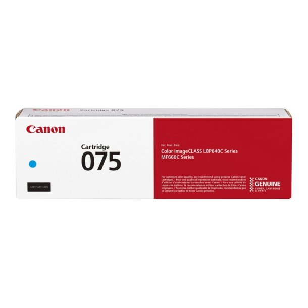 Canon 075 C original tonerpatron Cyan - 1300 sider